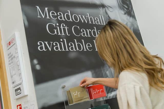 Gift cards for Meadowhall Shopping Centre are available