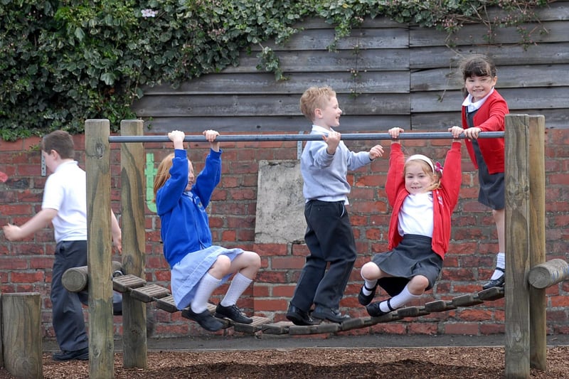 Fun in the playground. Does this bring back happy memories from 14 years ago?