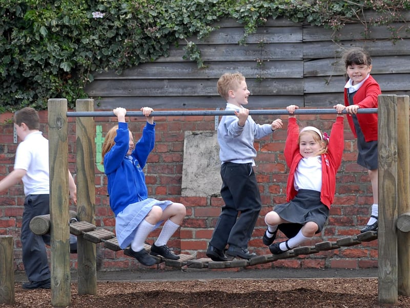Fun in the playground. Does this bring back happy memories from 14 years ago?