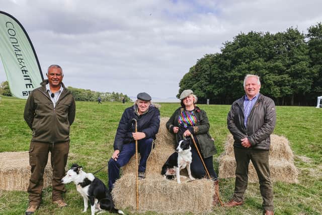 Tim Vine and Kiri Pritchard-McLean are set to try their hands at sheep training in Countryfile as part of the Comic Relief Red Nose Day 2022 special. (Photo by Comic Relief)