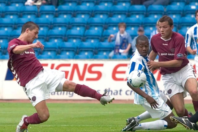 Hearts come roaring back from an early goal to win at Rugby Park. Excitement is high as two of George Burley's new signings score, including a certain Rudi Skacel.