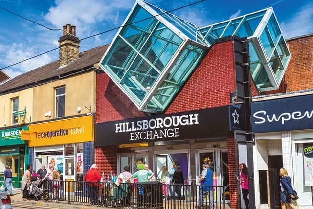 The Exchange Shopping Centre in Hillsborough is set to be sold at auction, with a guide price of £2.25million