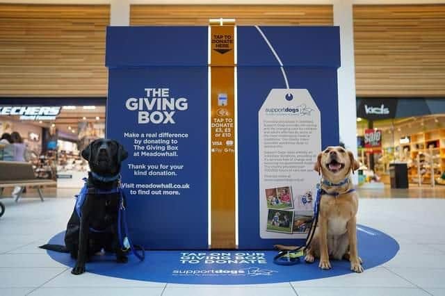 Meadowhall most recently supported the Sheffield-based charity Support Dogs through its Giving Box, with the centre and its visitors raising almost £7,000 through donations and other fundraising events.