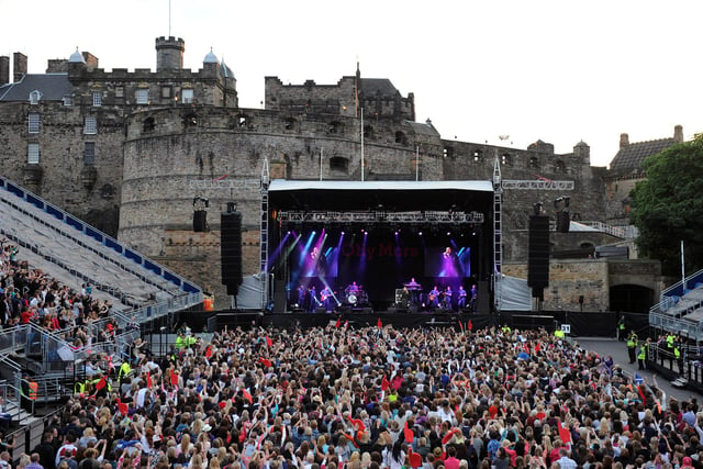 Olly Murs concert Edinburgh Castle.