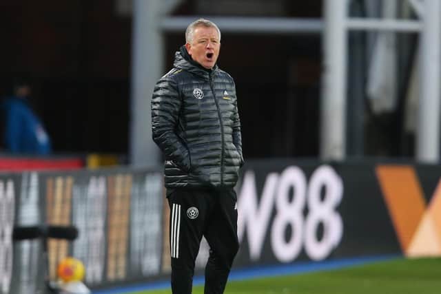 Chris Wilder takes Sheffield United to Bristol Rovers in the FA Cup this weekend: Paul Terry/Sportimage