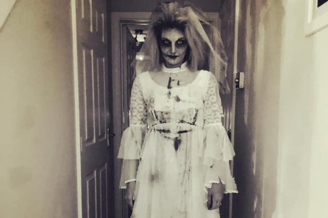 Kerry Chubb said: "I used my mums wedding dress to make dresses for angel babies and then turned the off cuts into a Halloween costume … definitely my favourite costume."