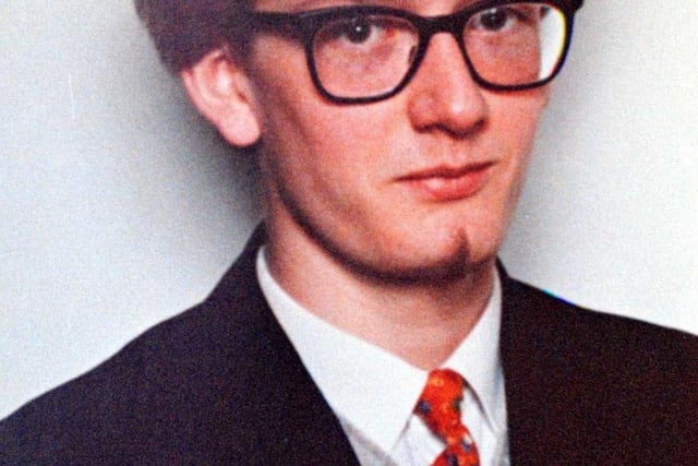 Pulp frontman Jarvis Cocker, who grew up in Intake, Sheffield, in school aged about 16