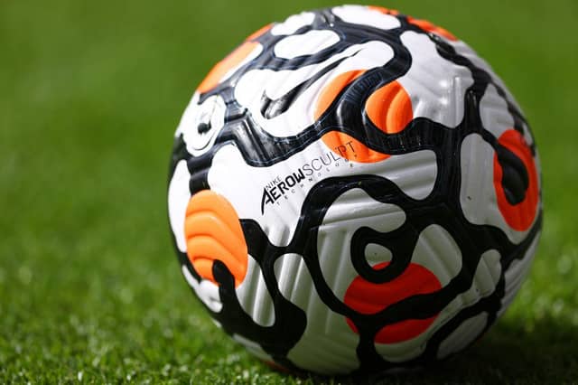 Official Premier League match ball. (Photo by Paul Harding/Getty Images)