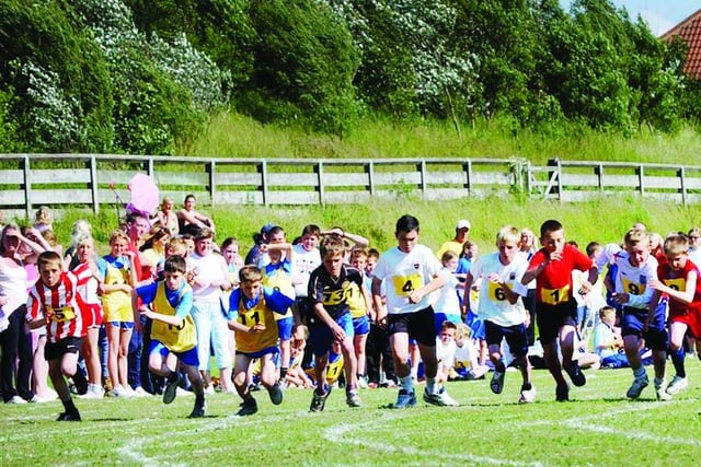 A sports day in Easington 15 year ago. Can you spot anyone you know in the photo?