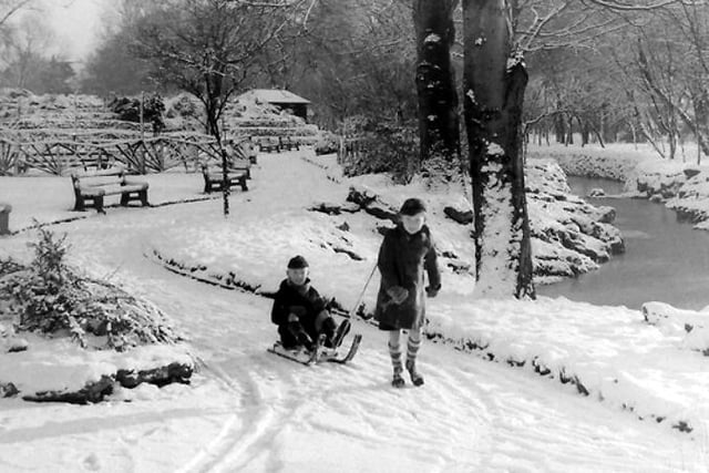The Burn Valley in winter in the early 1950s. Photo: Hartlepool Museum Service.