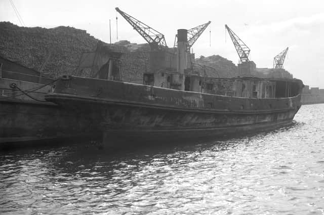 The Cretehawser was a concrete ship built on the River Wear and here she is in 1935.