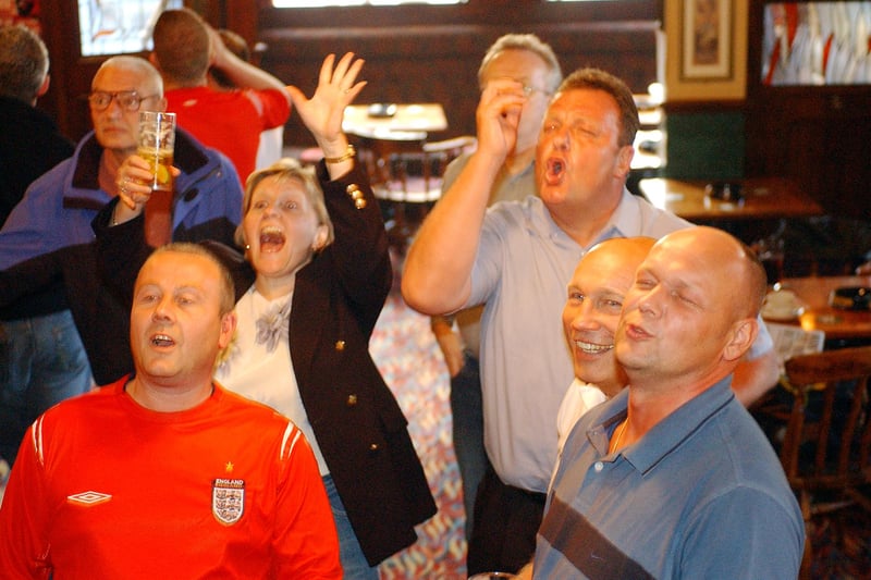 Were you pictured watching England in Euro 2004 action?