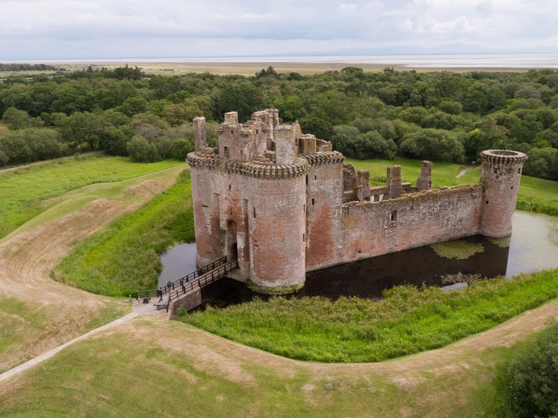 Caerlaverock Castle in Dumfries will also bring down the drawbridge in April.