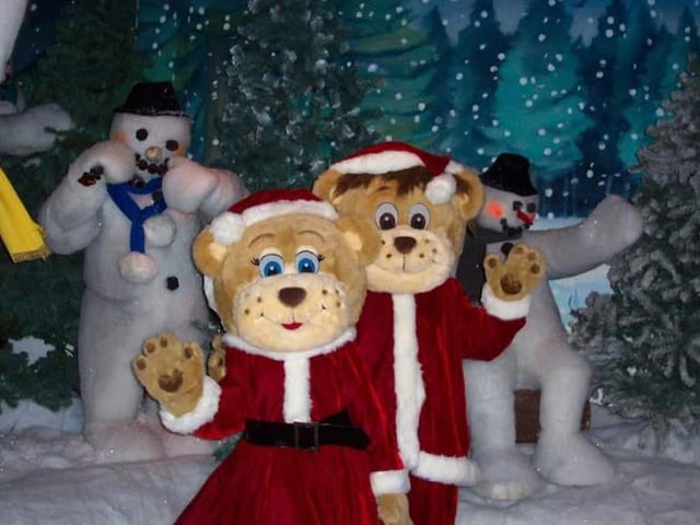 As Christmas draws near, the Sundown Adventureland theme park at Rampton has been converted into a winter wonderland. Climb aboard one of Santa's sleighs and take a magical journey through the enchanted forest. Visitors even get the chance to meet the big man himself.