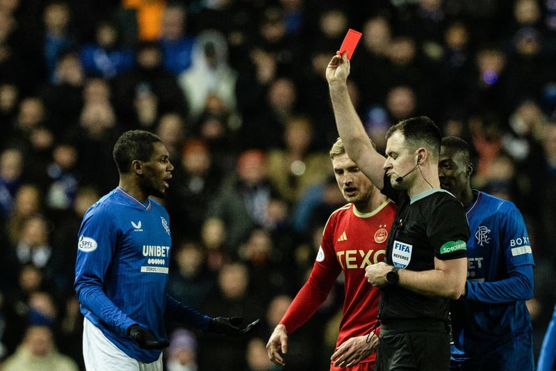 Rangers' Dujon Sterling is suspended after his appeal against the red card he picked up against Aberdeen was rejected.