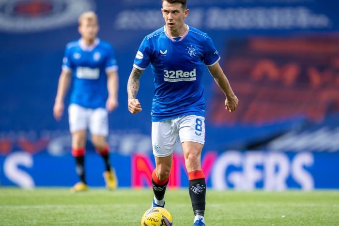 Midfielder didn't last long before being replaced by Glen Kamara with a niggle. Steven Gerrard cautious over overloading the Scotland international.