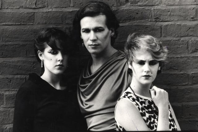 Sheffield band The Human League are probably the band everyone thinks of first when they look back at the city's synth-pop history from the 1980s. Leader and singer Phil Oakey is pictured with singers Joanne Catherall, left, and Susan Ann Sulley. Oakey famously discovered them as teenage friends on the dancefloor of the Crazy Daizy nightclub in High Street, Sheffield