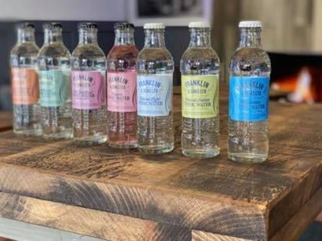 There are various mixers available, including the popular Franklin & Sons tonic waters