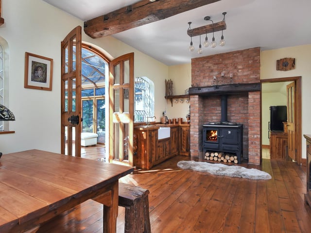 This room off the conservatory and kitchen has its own sink.