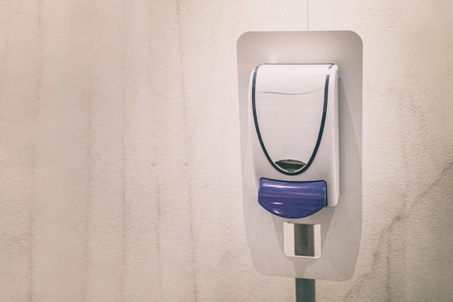 Some stores will have hand sanitiser stations dotted around, as well as beside entrances and exits, for customers to use (Photo: Shutterstock)