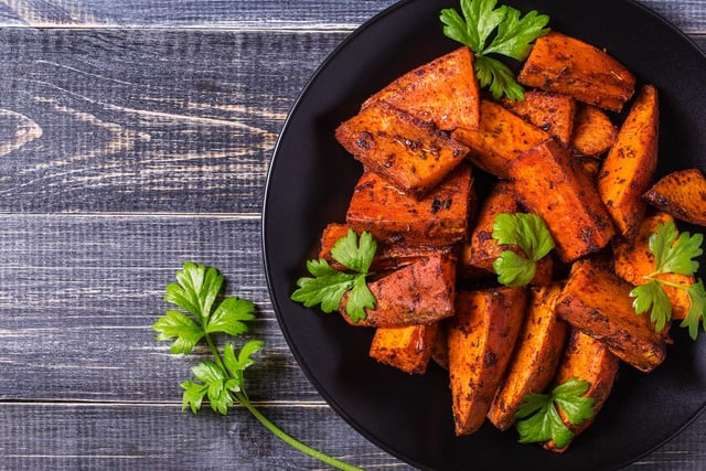 Although some people love sweet potato and others really don’t like it, it gains a respectable place in the third tier (Photo: Shutterstock)
