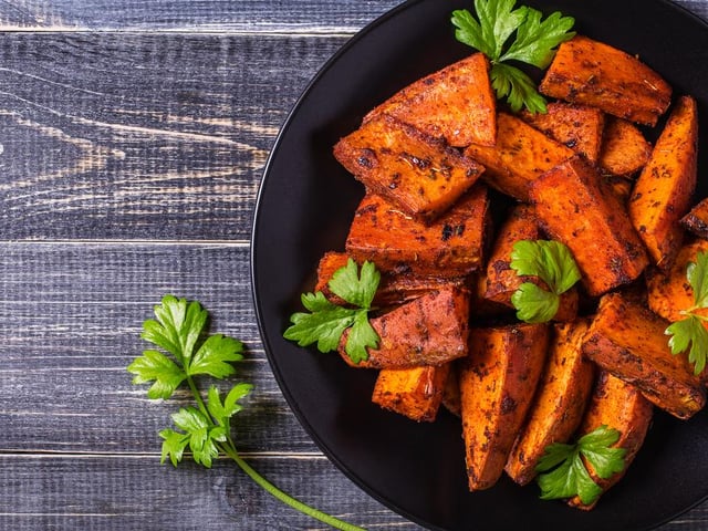 Although some people love sweet potato and others really don’t like it, it gains a respectable place in the third tier (Photo: Shutterstock)