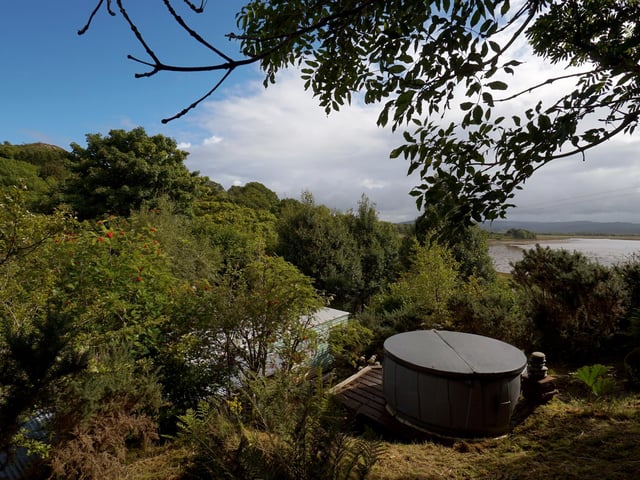 As well as quirky interiors, the property boasts its own private waterfront