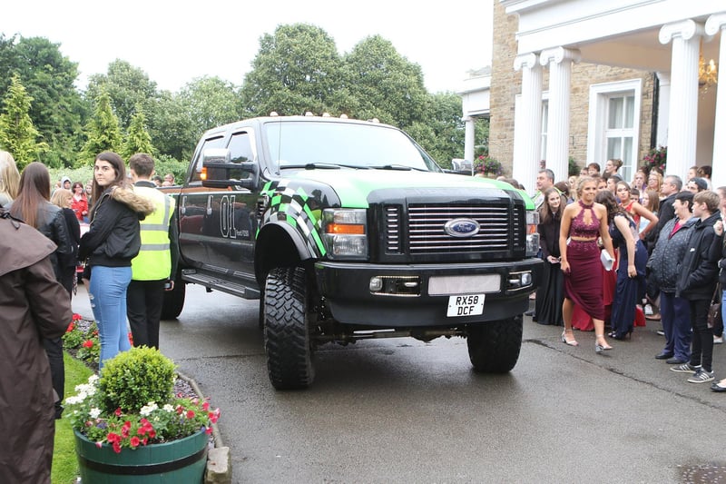 Tupton Hall School prom saw students hitch some spectcular rides to the event!