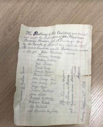 Employees from Sheffield-based construction firm, Henry Boot Construction, have discovered a letter from 1938 whilst working on their Heart of the City construction site in Sheffield city centre.