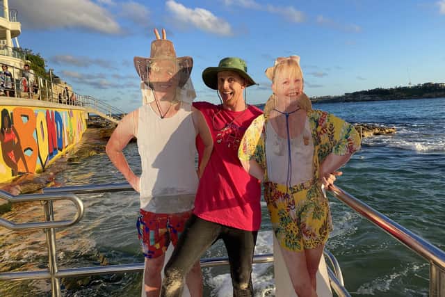 Capital Breakfast’s Roman Kemp decided to surprise Beki and Sam with a virtual honeymoon, sending out life-sized cardboard cut-outs of the pair to Australia before giving them flight vouchers