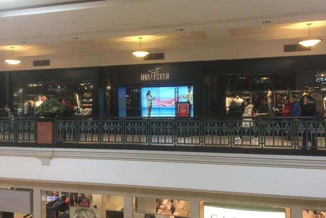Ranking at ninth on the list, some of our readers would like one of fashion retailers Hollister's famously dimly-lit stores to open its doors in Portsmouth.