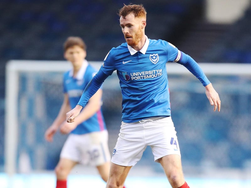 Pompey's captain has started every league game. He has a WhoScored average rating of 7.13.