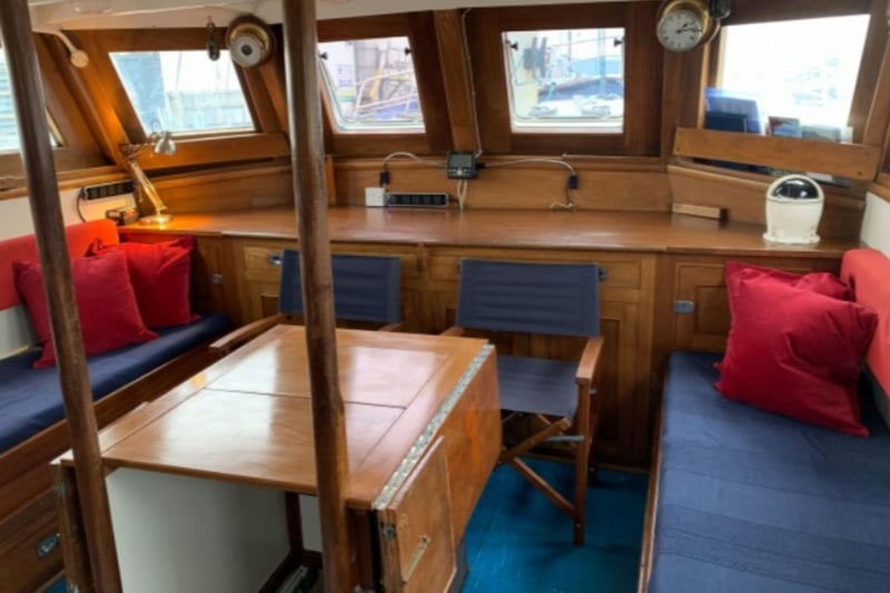 The interior of the ship is cozy and quirky, retaining plenty of original features.