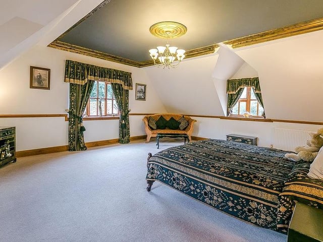 A third large and uniquely designed bedroom. Bright and spacious.