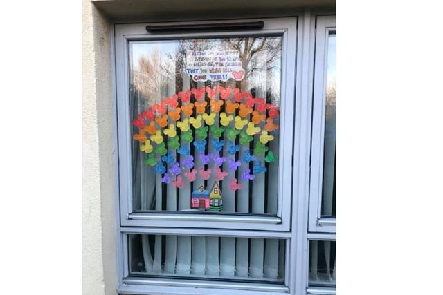 "Me and my kids made a Disney inspired rainbow......"