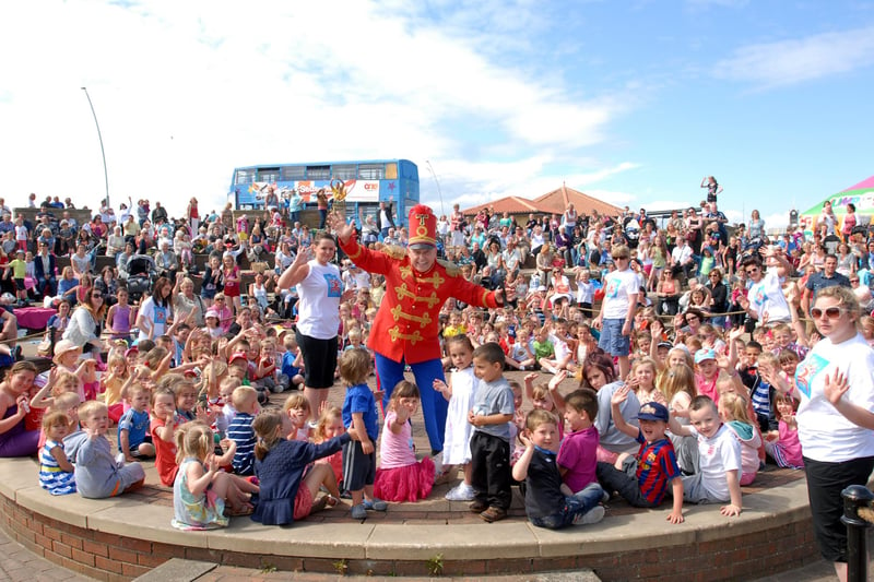 Hundreds of people were having fun in the sun with Tommy and friends at the Amphitheatre in South Shields in 2012.