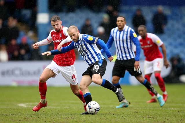 Sheffield Wednesday captain Barry Bannan was in the thick of the fight in their clash with Rotherham United.