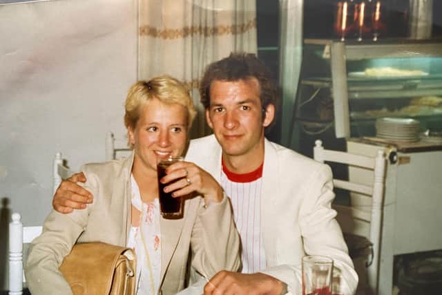 Happier times. Tina in her 20s, with one of her former husbands, Bert Emson.