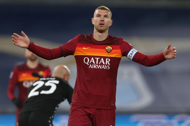 West Ham still haven't brought in a replacement for Sebastien Haller, and Dzeko has fallen well out of favour with Roma. The Hammers are said to be the only realistic destination for the Bosnian. (Photo by Paolo Bruno/Getty Images)