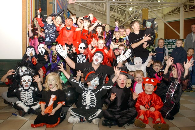 It's 2005 and these children were having fun at Halloween in this photo at McDonalds in the Middleton Grange Shopping Centre.