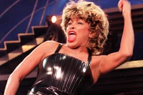 Tina Turner performing at Don Valley Stadium