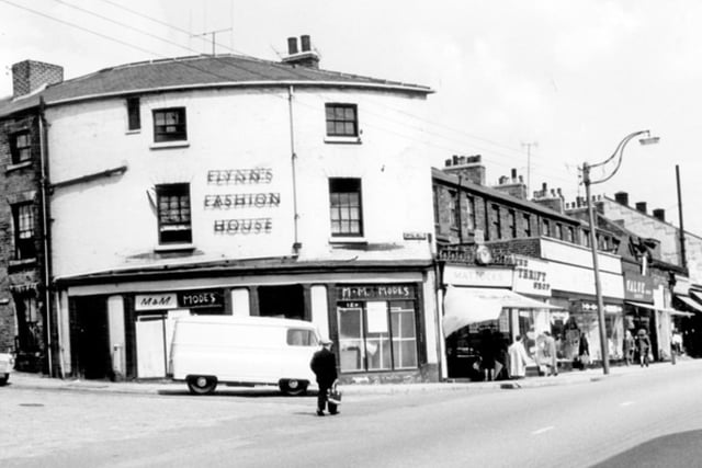 Flynn's Fashion House, gown manufacturers, on Spital Hill, Sheffield, in June 1965