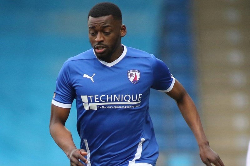 Taylor had an impact off the bench last weekend, providing an assist for Chesterfield's third goal but he might have to settle for a place on the bench again.