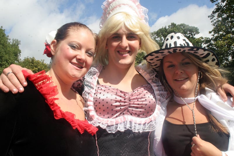Amy Pepperday, Dave Ramsay and Becky Ryder at Alfreton Party in the Park in 2006.