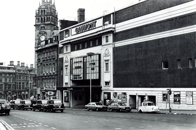 Gaumont Cinema, Barker's Pool, Sheffield, November 4, 1985. Until it was demolished, the Gaumont was one of the main Sheffield centre cinemas, along the the ABC.