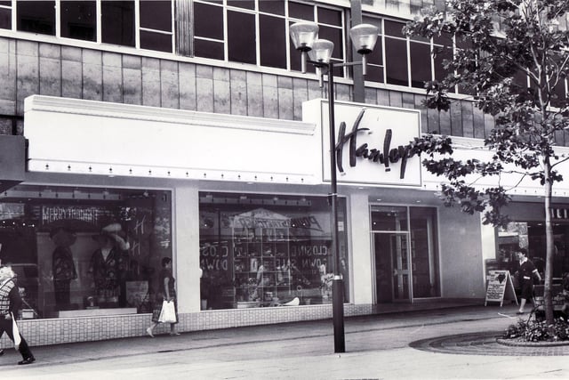 Hamley's Toy Shop on the Moor, Sheffield,  pictured here in July 1987