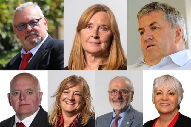 The seven Sheffield Labour councillors suspended by the national party for defying the whip on a landmark local plan vote last week. They said they were supporting campaigners against the Eckington Way Gypsy and Traveller site.