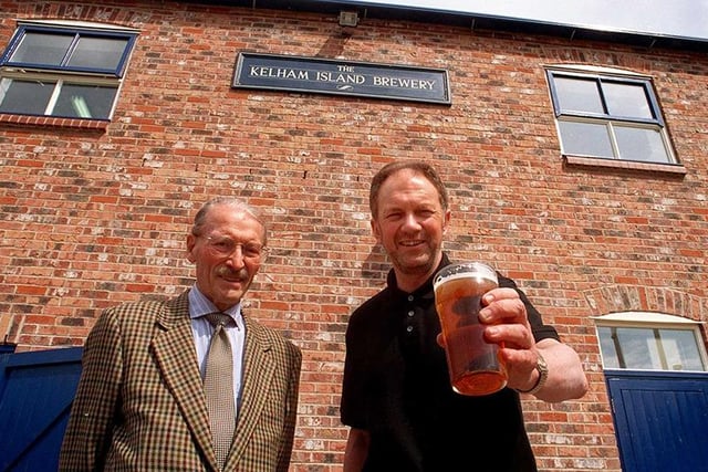 Fred Burkinshaw, brewer of Gold Label, was the chief guest who opened the Kelham Island Brewery, with Dave Wicketts in May 1999