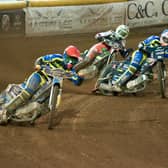 Skipper Kyle Howarth partners with Josh Pickering against Belle Vue at Owlerton.