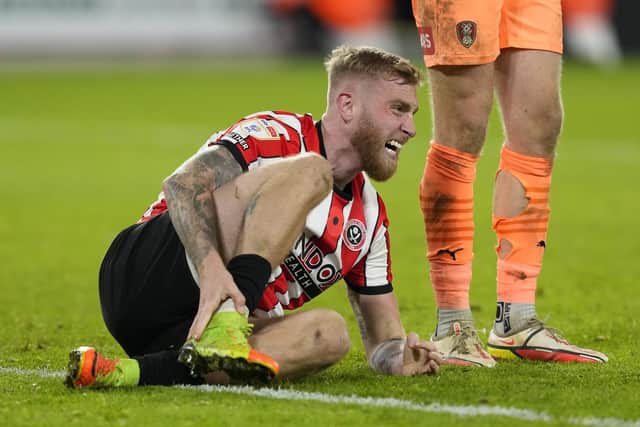 Oliver McBurnie of Sheffield United wants to agree a new contract: Darren Staples / Sportimage